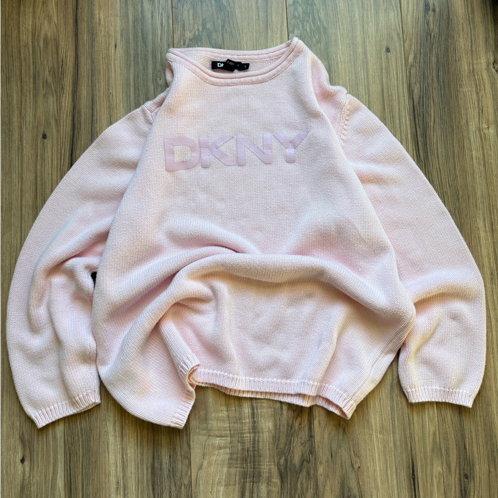 DKNY crew neck knitted sweater
